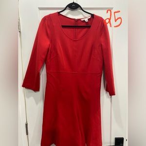 Diane vonFurstenberg red dress - size 12. EUC- like new